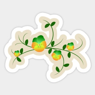 violets, violet, flowers, garden, flower, nature Sticker